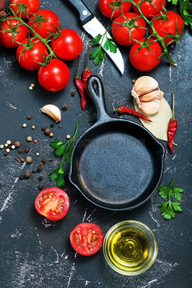 empty black cast-iron frying pan