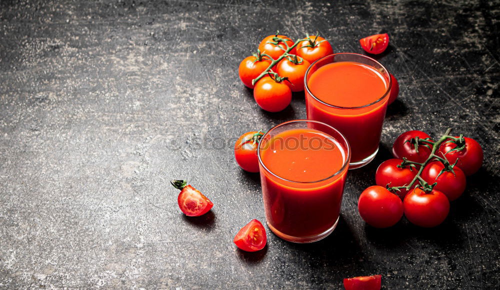 Similar – Glass jar with juice on a wooden surface