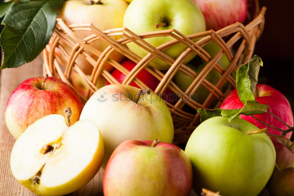 Similar – Image, Stock Photo apple harvest Fruit Apple