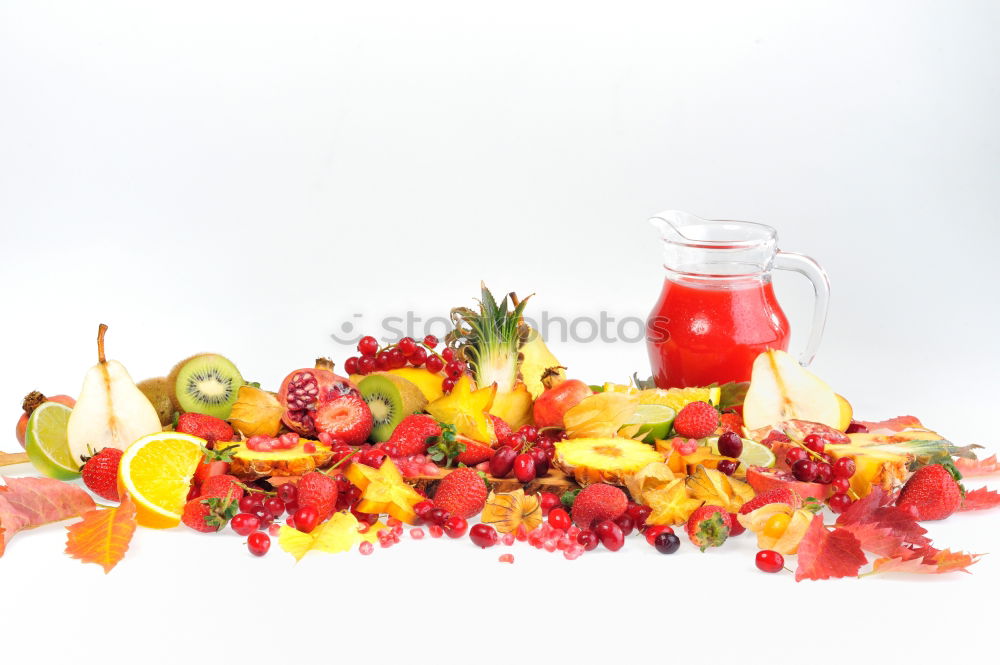 Similar – Image, Stock Photo Green and red juice in flashs