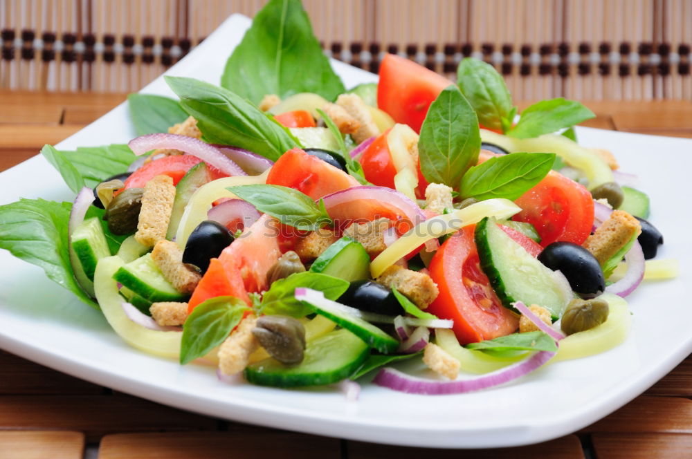 Similar – Greek salad Food Lettuce