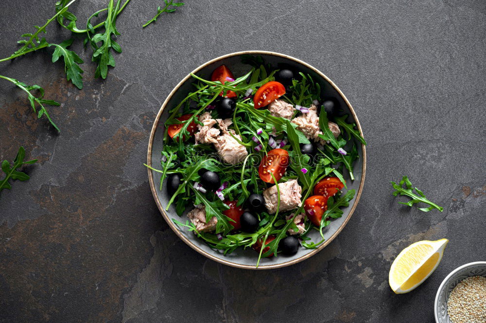 Similar – Image, Stock Photo Lentils with spinach and fried cheese