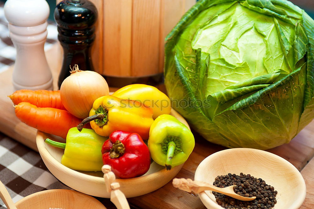 Similar – Image, Stock Photo Fresh vegetables for salad