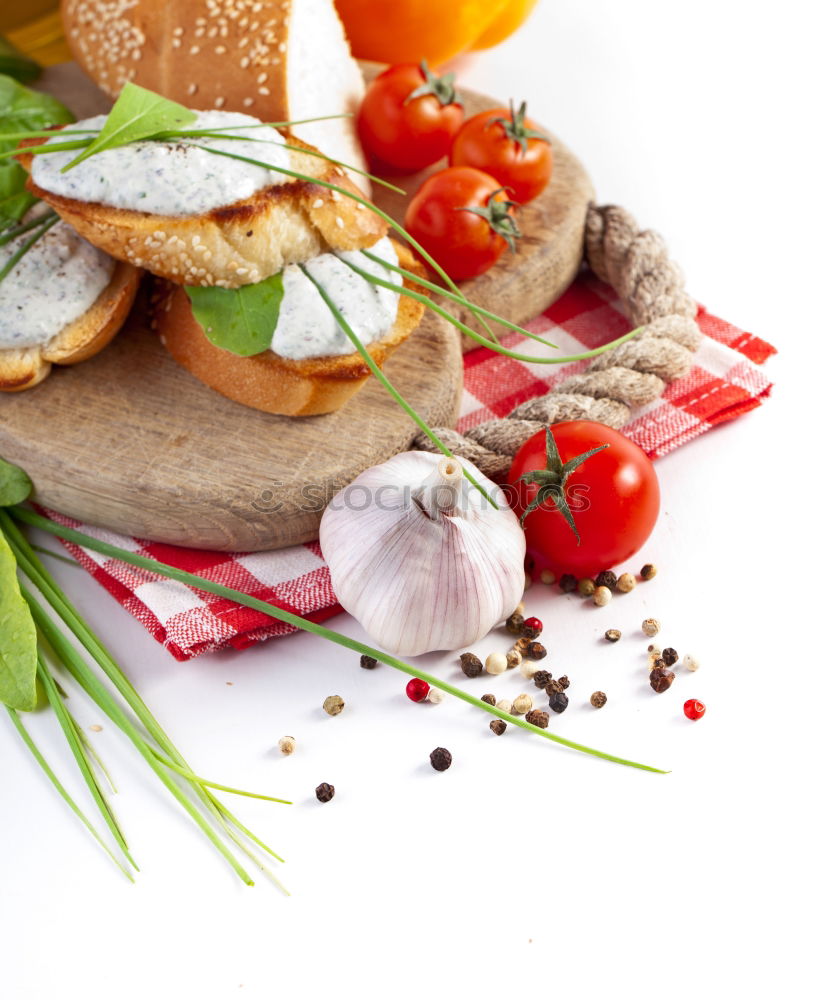 Image, Stock Photo Pork loin fillet with variation of organic vegetables