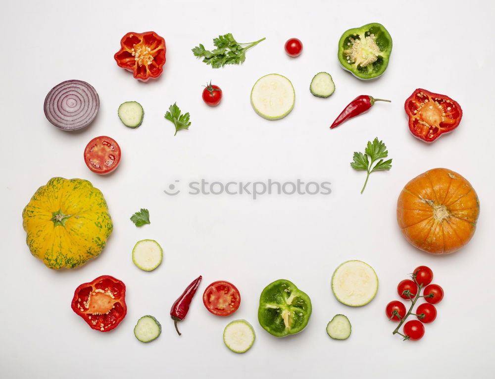 Similar – Fresh vegetable ingredients for salad