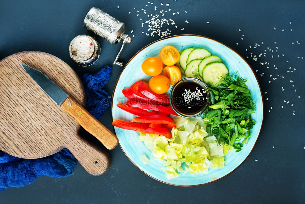 Similar – Image, Stock Photo Healthy vegetarian food with quinoa and beans