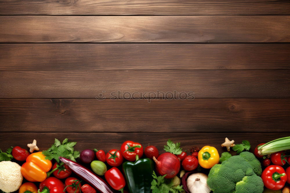 Image, Stock Photo Fresh raw vegetables and herbs