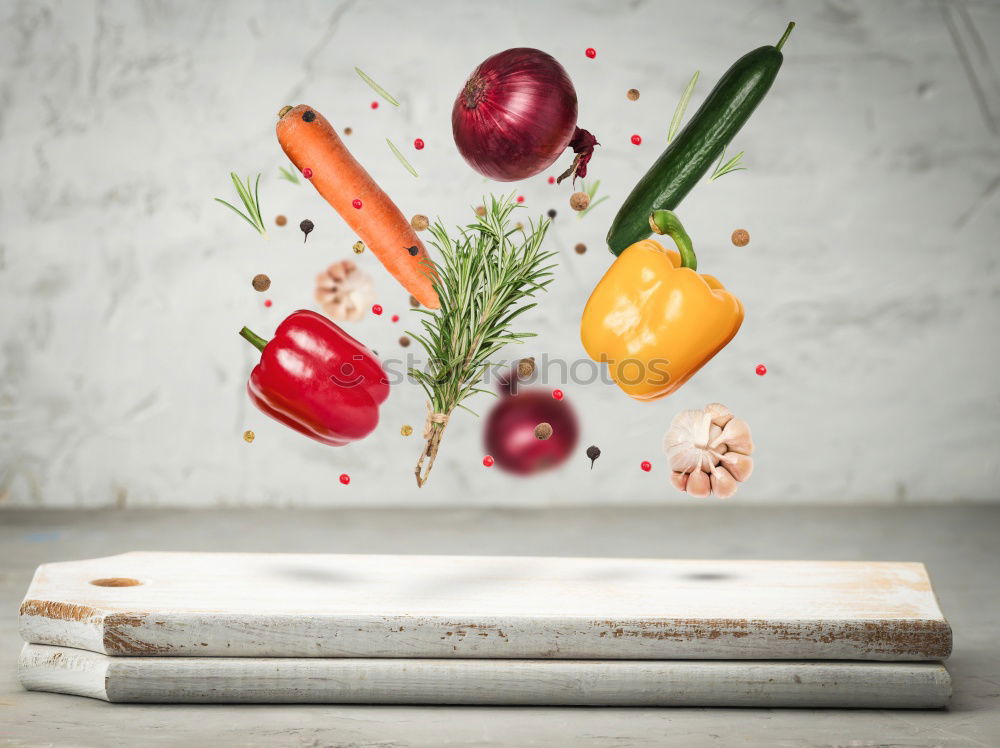 Similar – Image, Stock Photo Sliced cherry tomatoes on cutting board