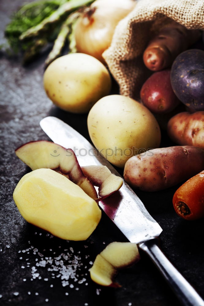 Similar – Image, Stock Photo female hands holding three red onions