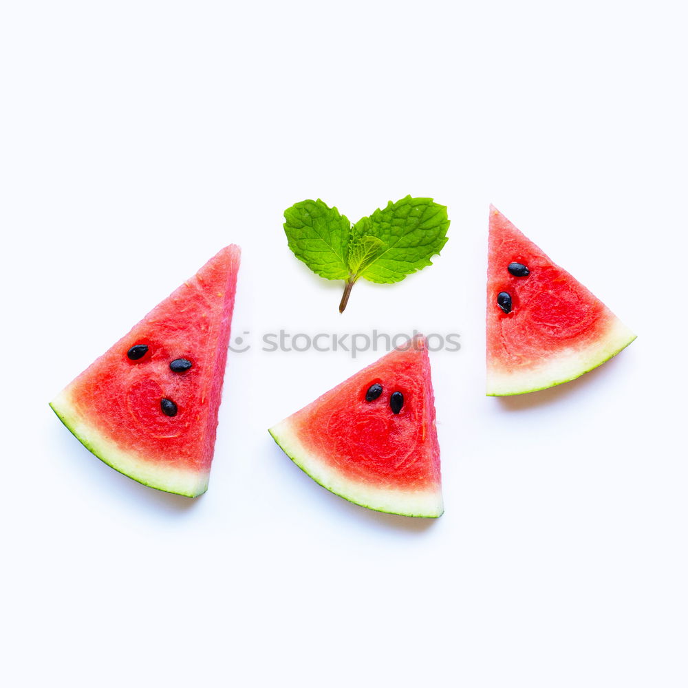 Similar – glasses with watermelon juice and ice cubes