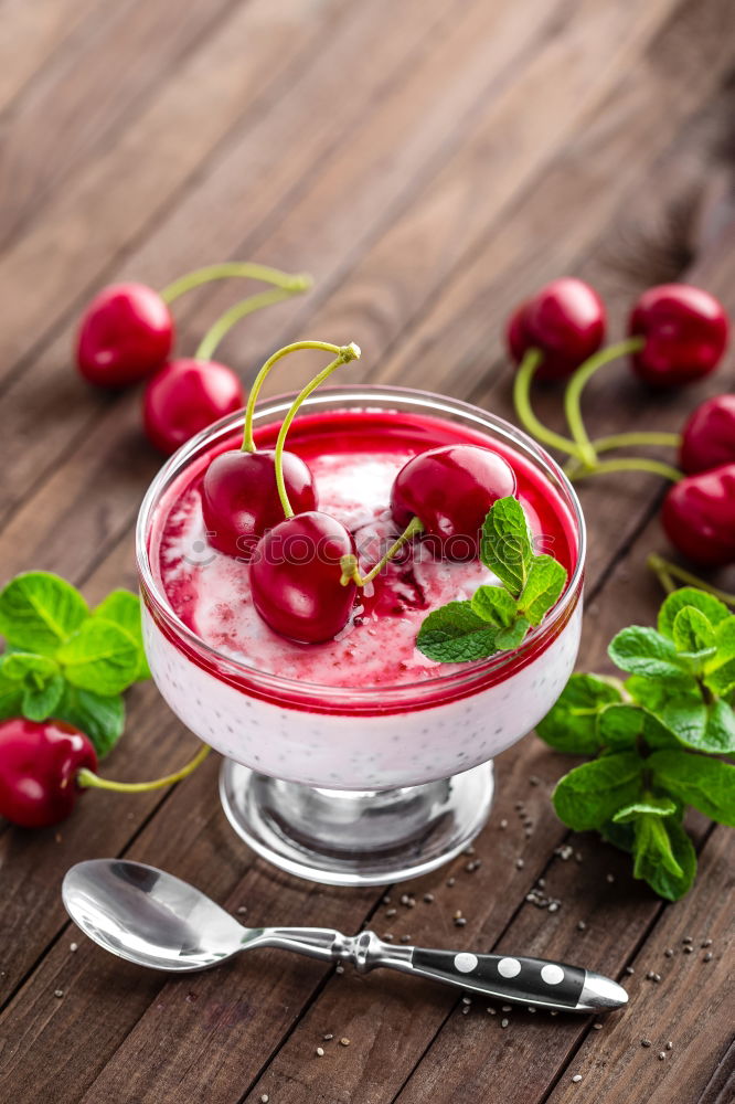 Similar – Image, Stock Photo Blueberry smoothie or milkshake in a jar