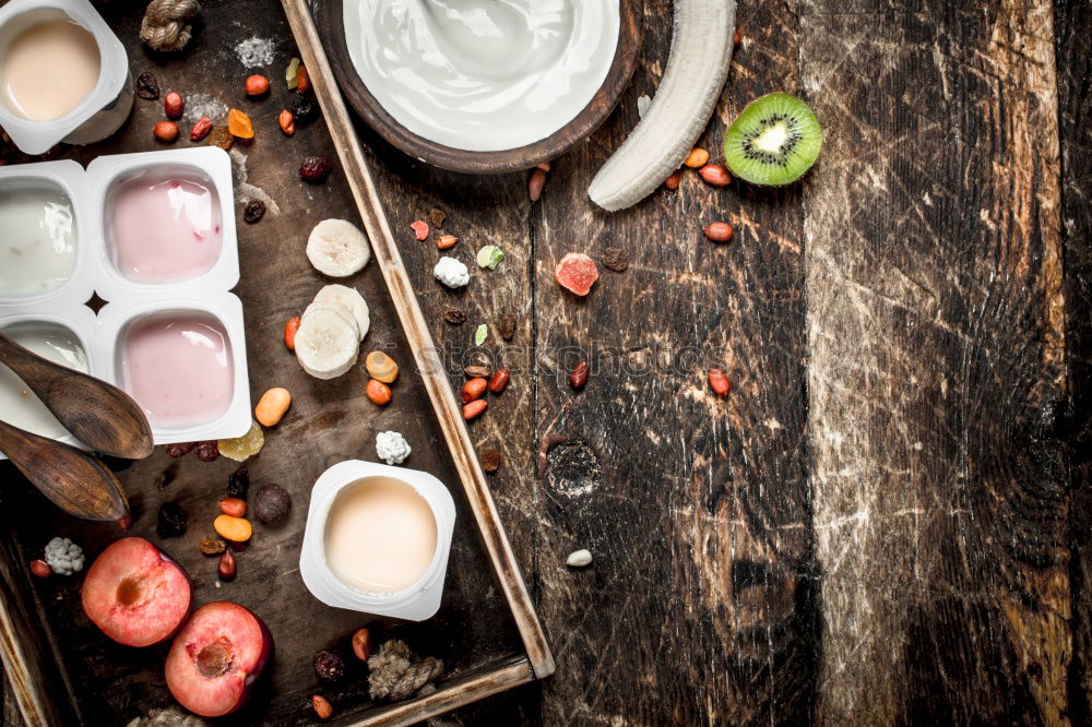 Similar – Image, Stock Photo Tasty french macarons on a wooden table