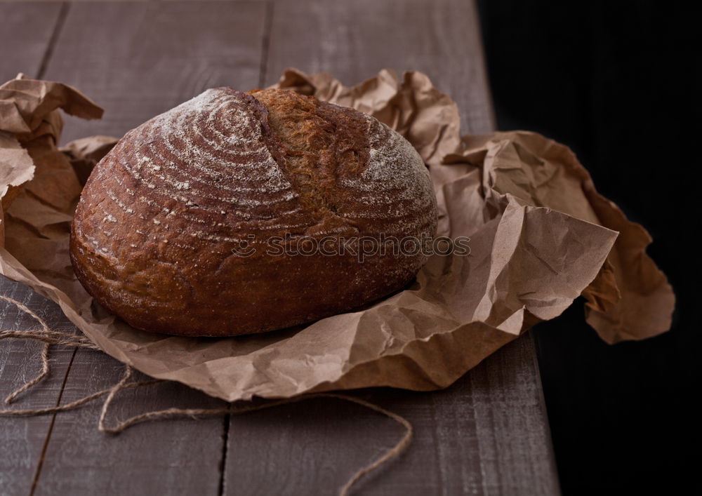 Similar – fresh bread and baked goods on wooden