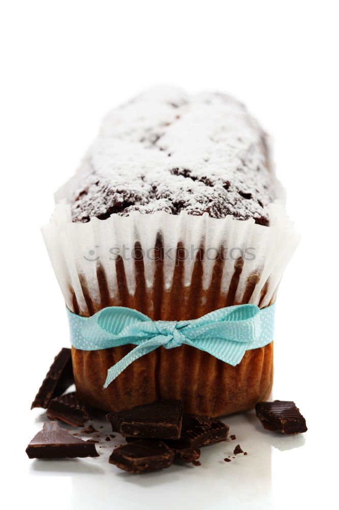 Similar – Image, Stock Photo Christmas cupcake on white wood