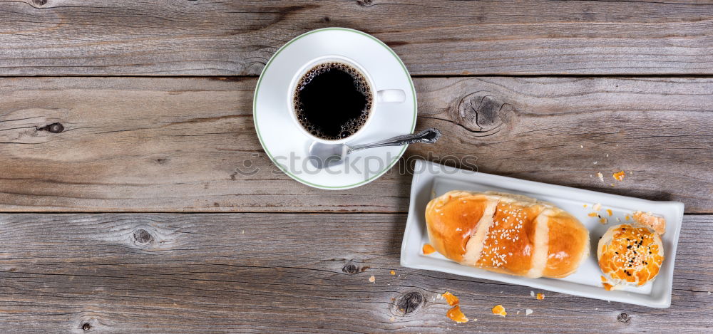 Similar – Espresso set with coffee cups, beans and coffee pot