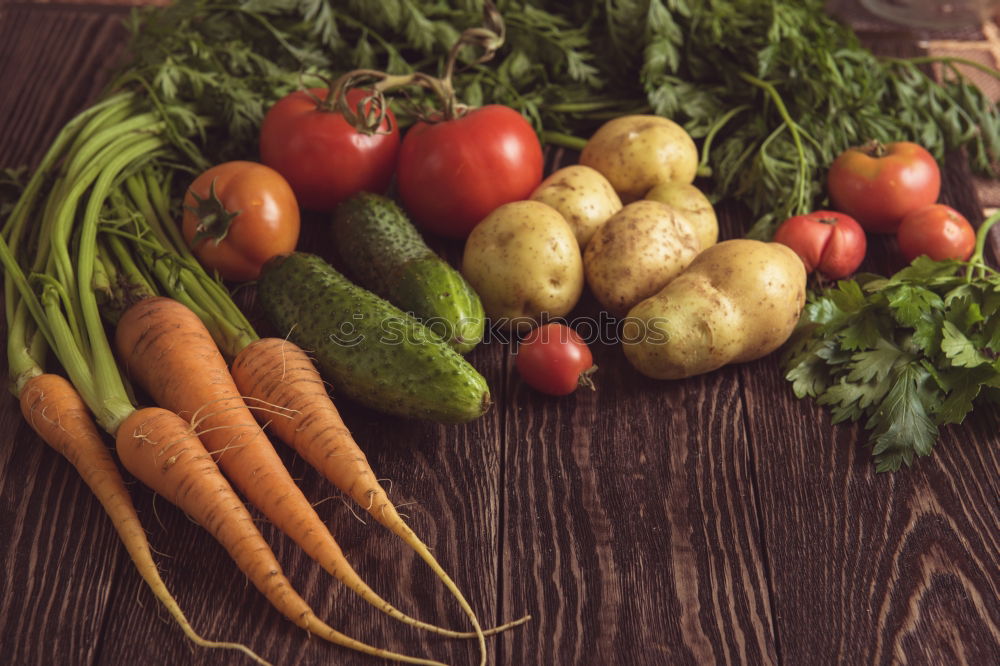 Similar – Seasonal vegetables on a dark background