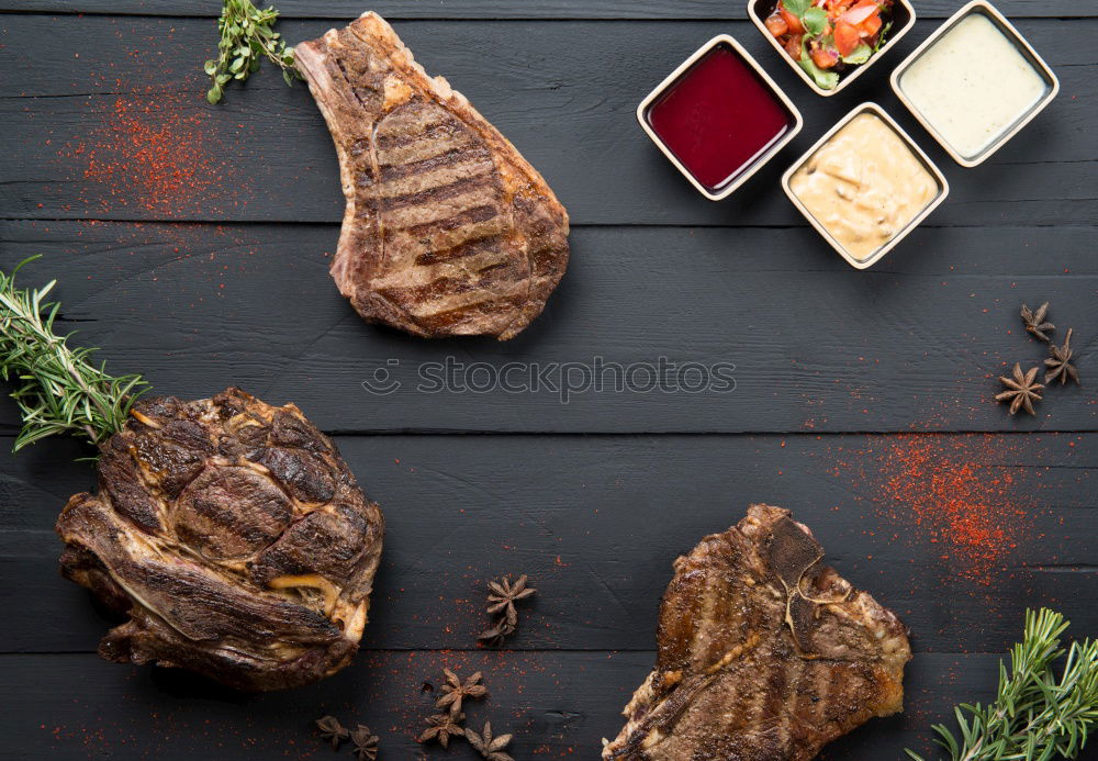 Similar – Image, Stock Photo Spices near tasty fried meat