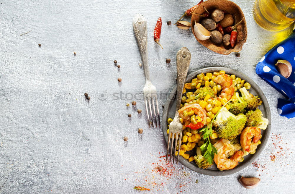 Similar – Image, Stock Photo Roasted chicken meat with broccoli and soy sauce