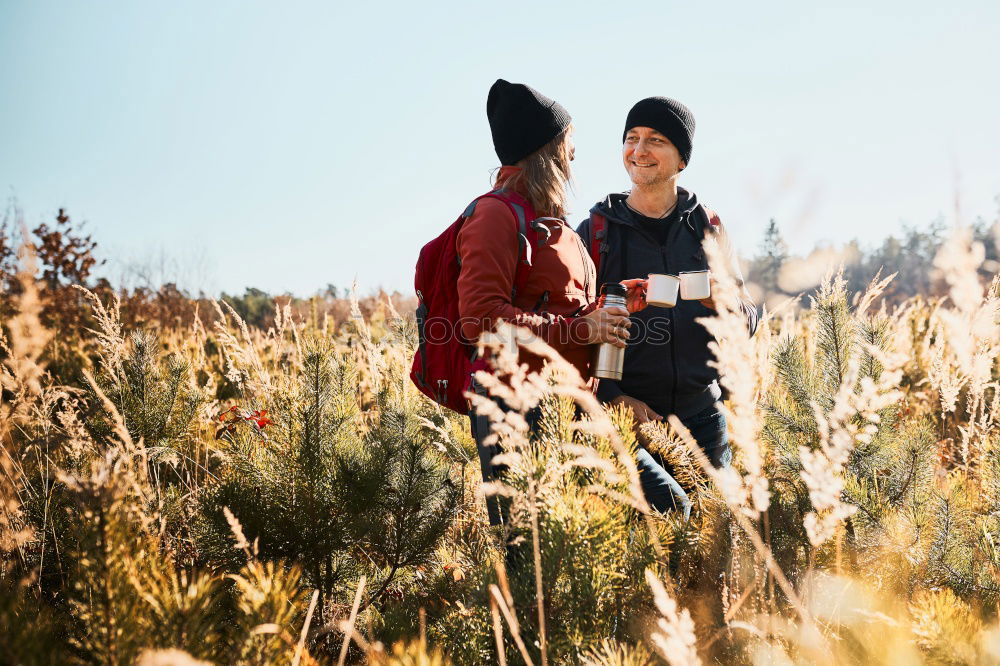 Similar – Image, Stock Photo Men hugging and kissing in forest