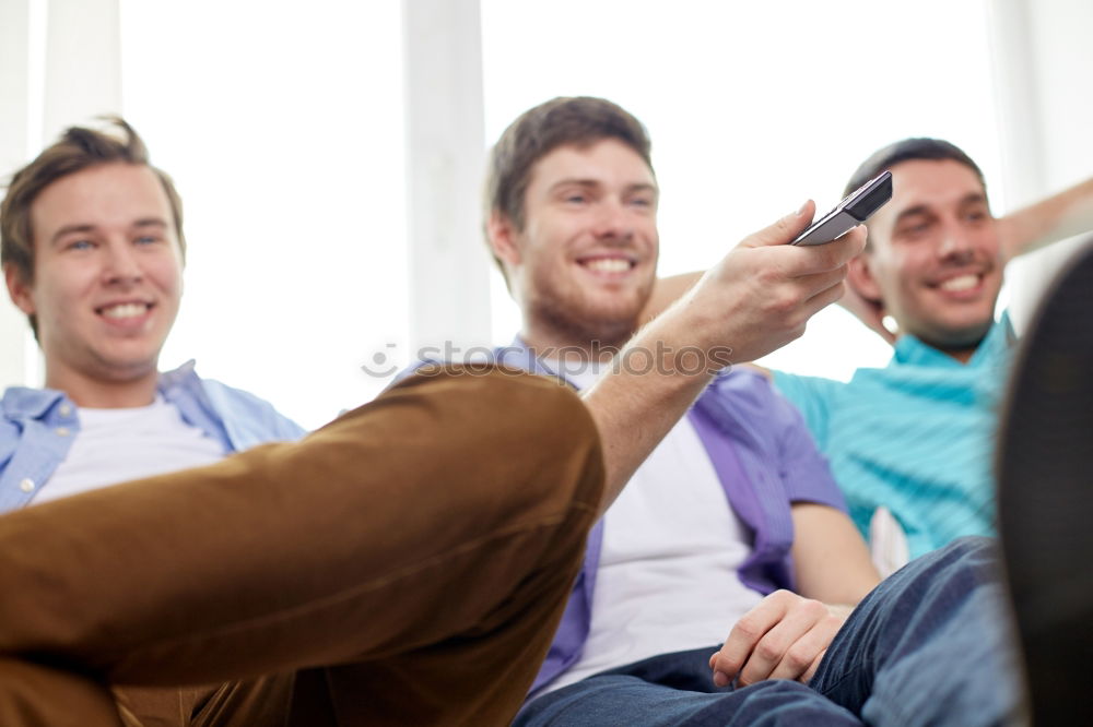 Similar – Group of friends taking selfie in urban park