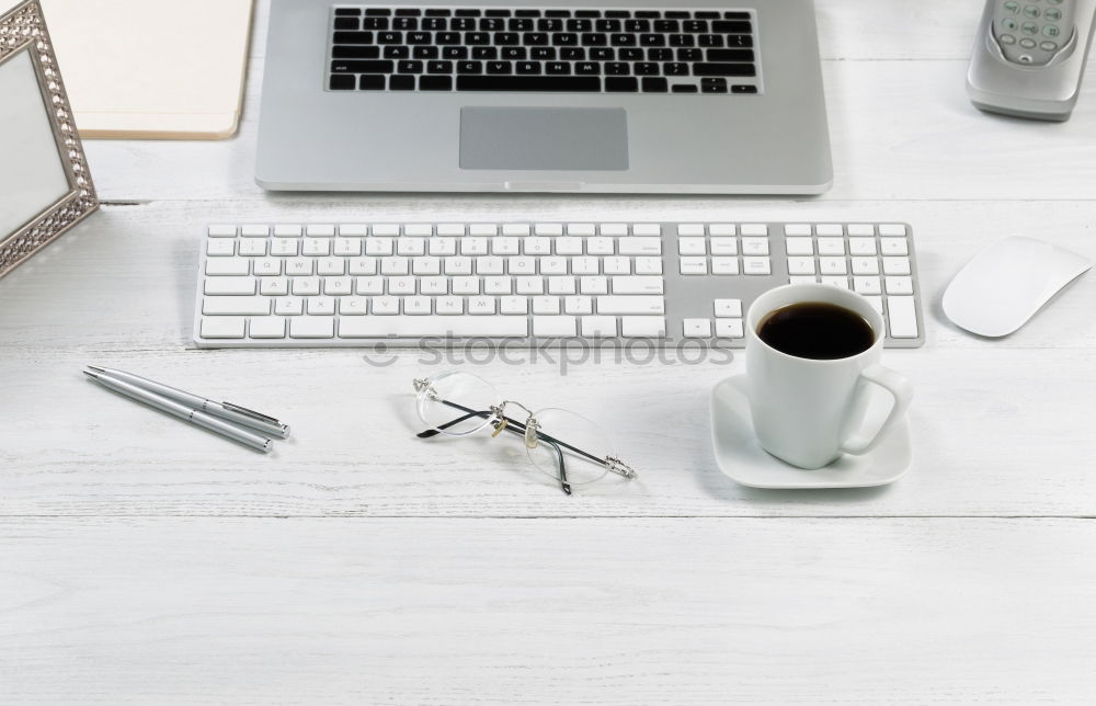 Similar – Image, Stock Photo Creative flat lay photo of workspace desk