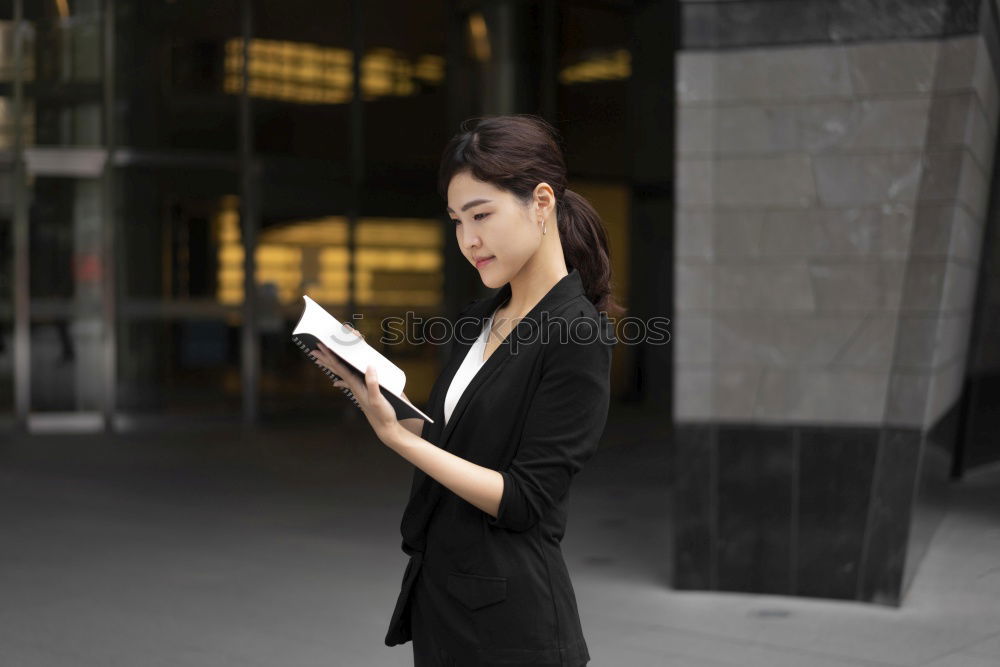 Similar – business woman using a telephone