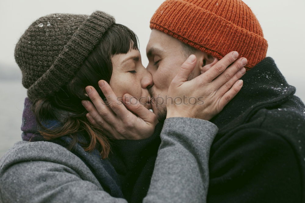 Similar – Image, Stock Photo A couple kissing with strawberry