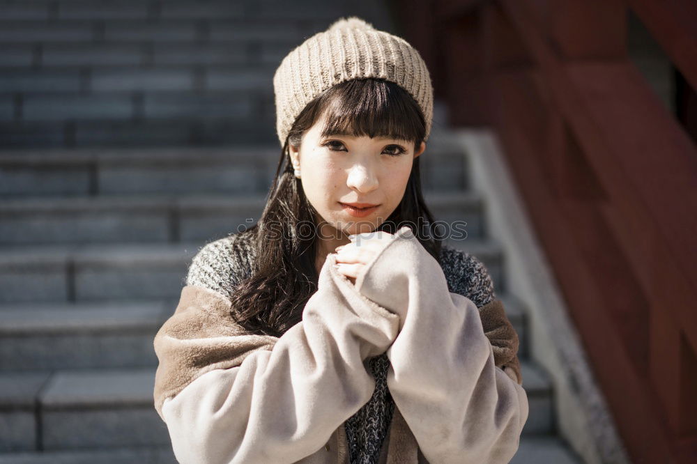 Similar – Asian woman shaking hair