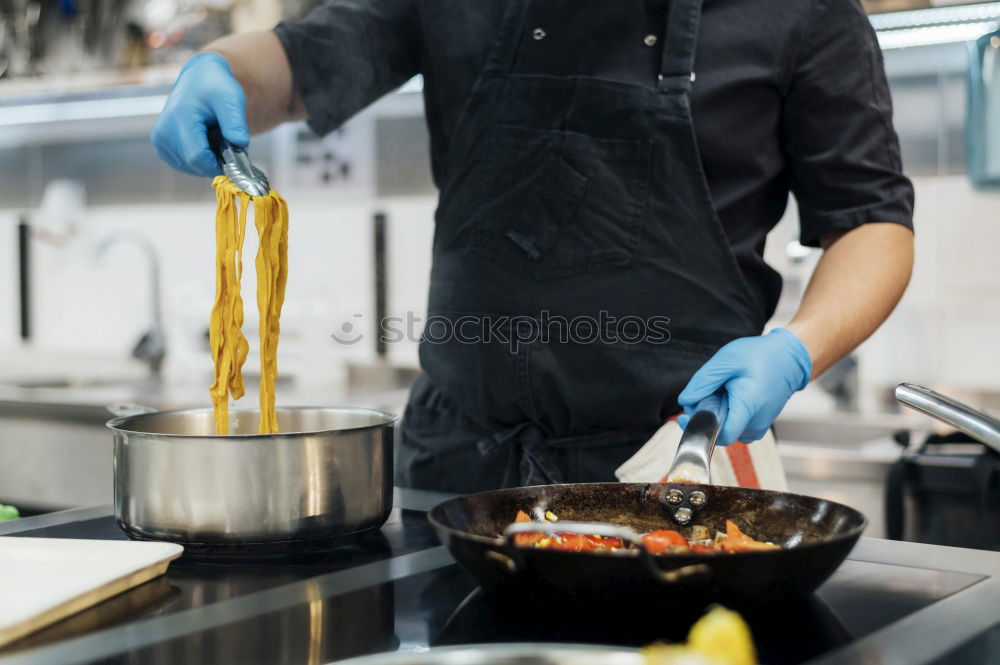 Similar – Image, Stock Photo woman hands sprinkling white flour over croissants