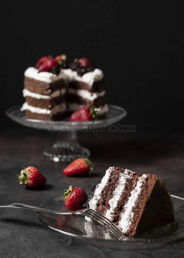 Similar – Image, Stock Photo Sweet cakes decorated with berries