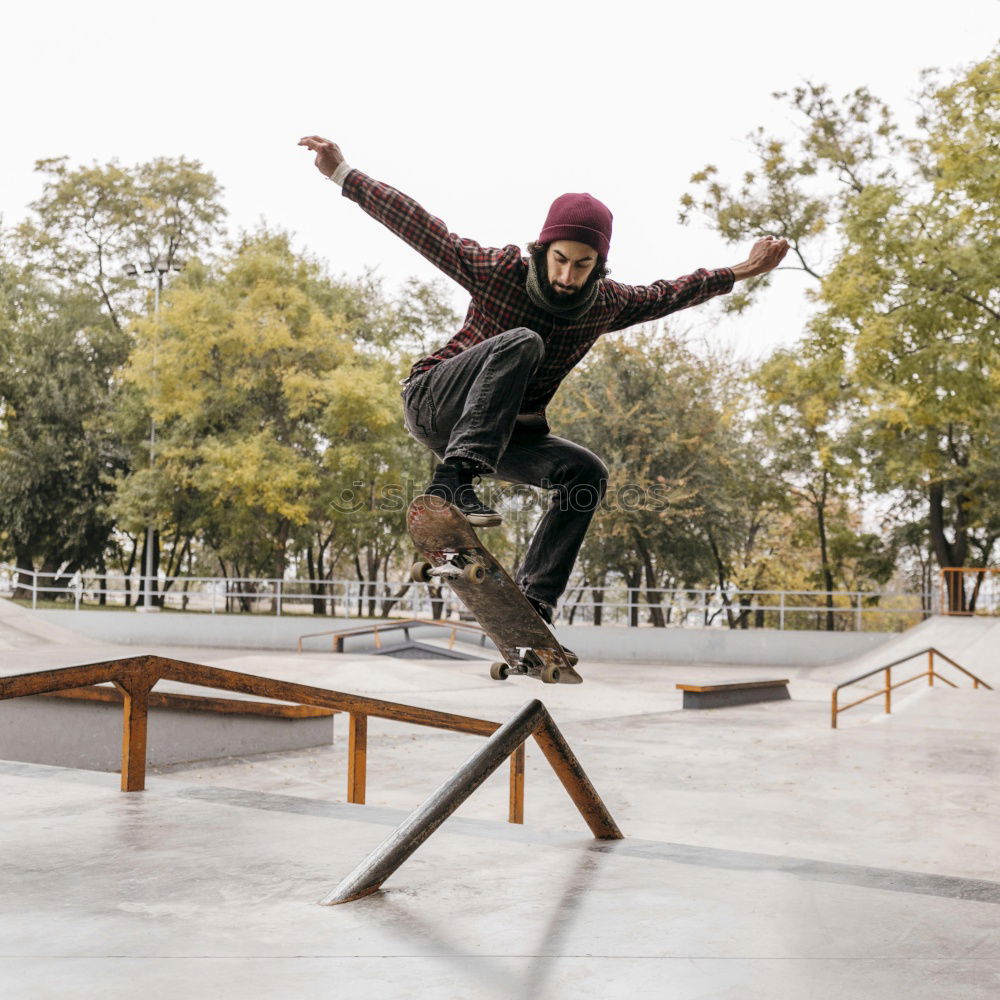 Similar – Young man jumping on street