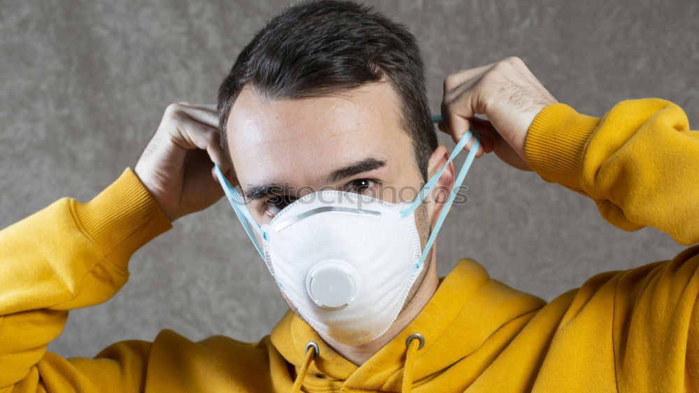 Similar – Male technician putting on goggles