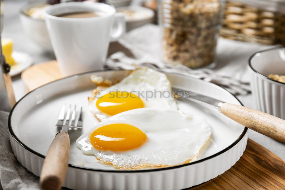 Similar – Image, Stock Photo country breakfast on rustic home kitchen