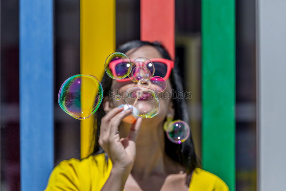 Similar – Image, Stock Photo Jule Young woman with dreads in front of graffiti