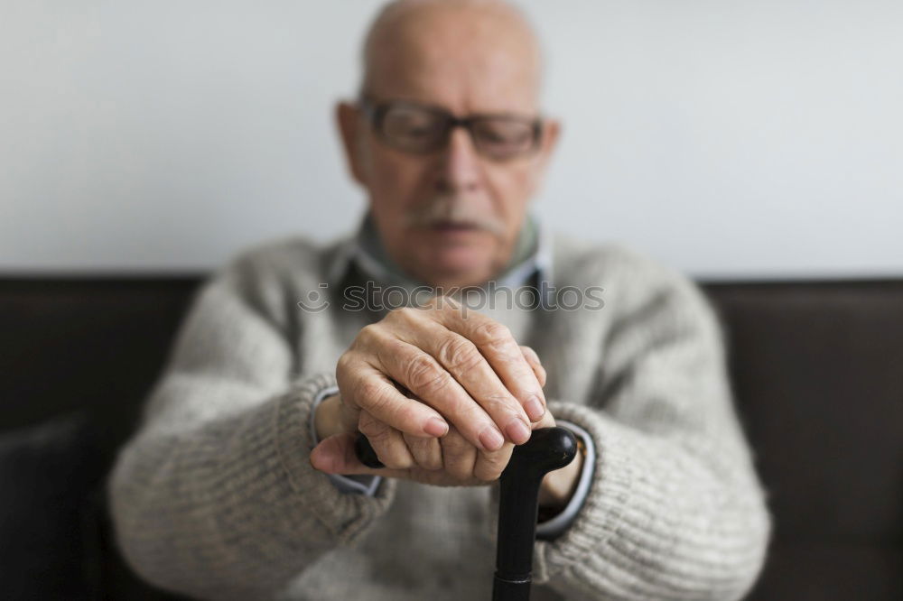 Similar – Image, Stock Photo thoughtful old man with white hair