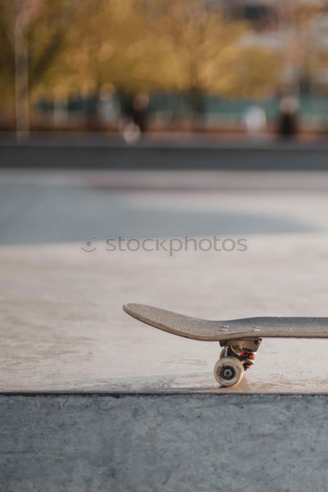 Similar – Image, Stock Photo Skateboarding woman practicing at skatepark