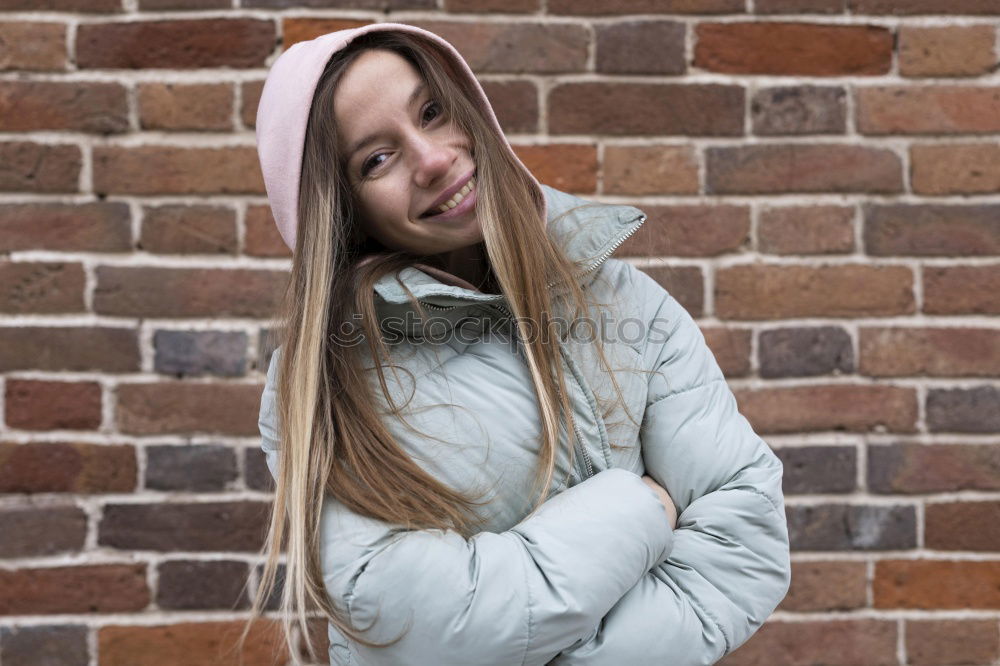 Similar – Image, Stock Photo Young woman listening to music