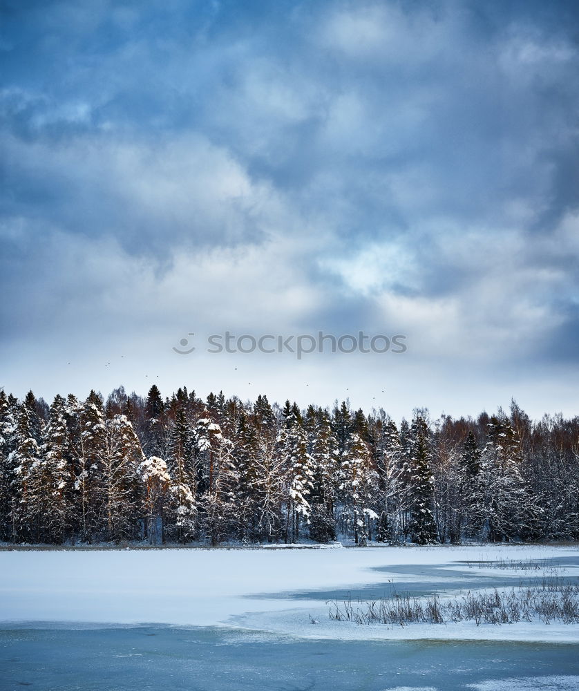 Similar – Vancouver beach covered in snow, BC, Canada