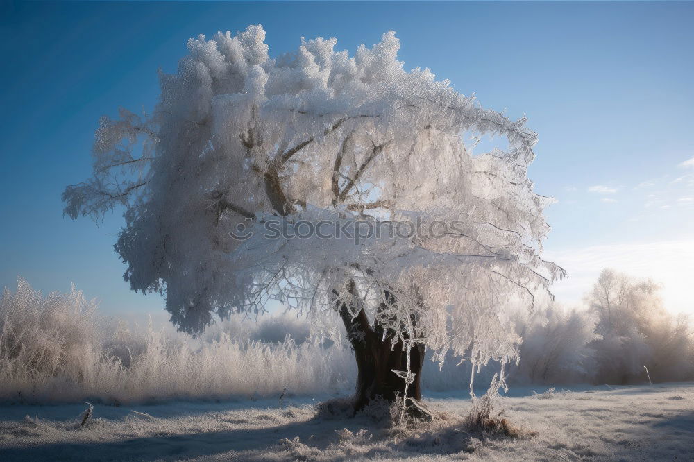 Similar – Image, Stock Photo Winter frost in Allgaeu