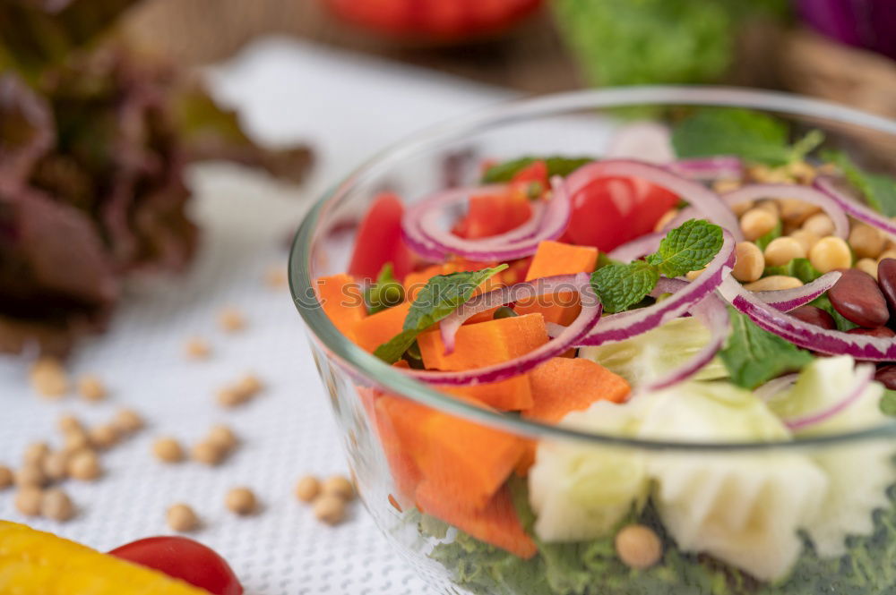 Similar – Image, Stock Photo Salad with fresh fruits