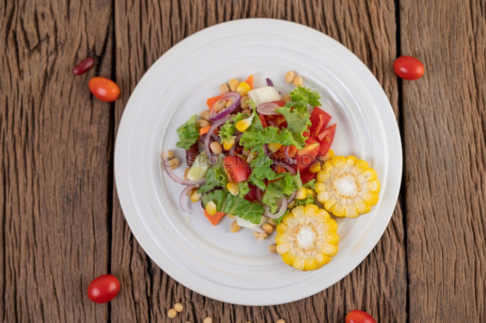 Similar – Image, Stock Photo Mediterranean goat cheese baked in parchment paper