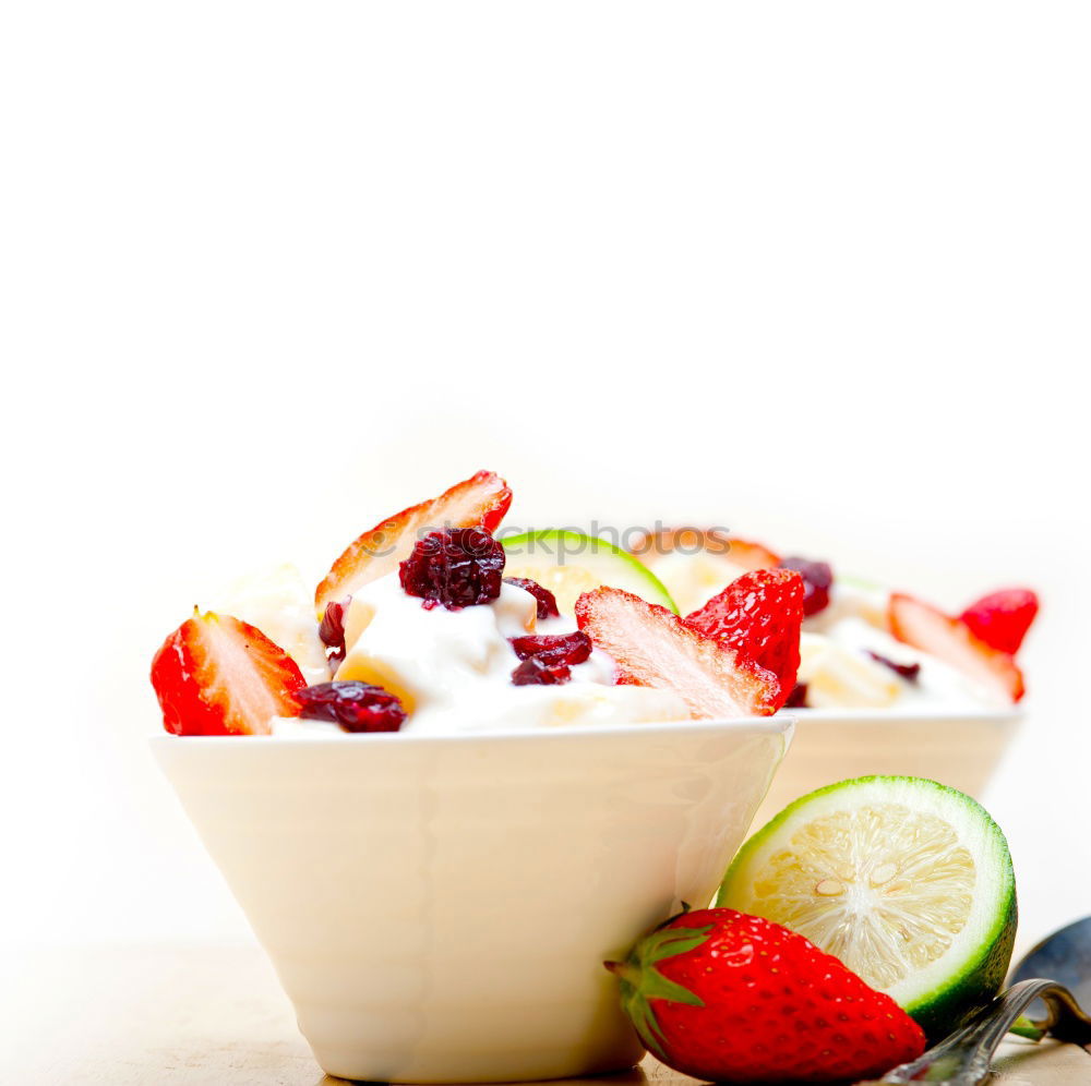 Similar – Image, Stock Photo Macaron And Strawberry Birthday Cake