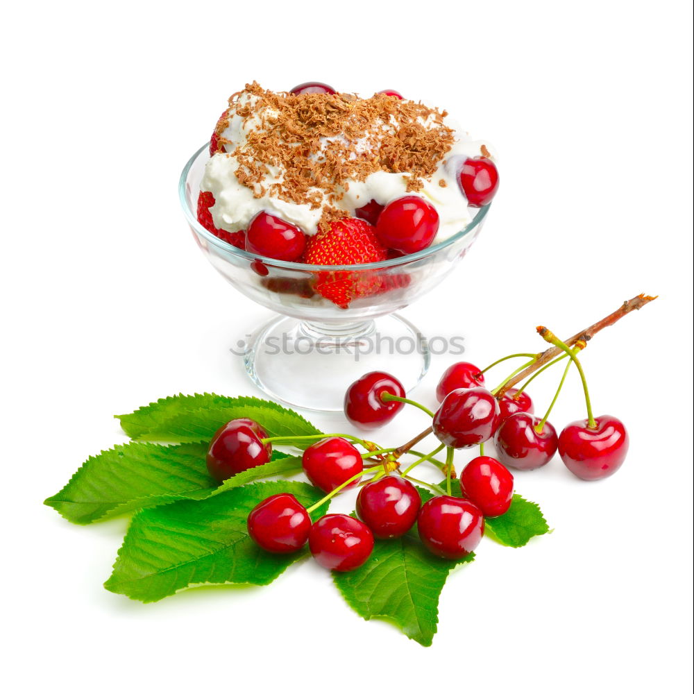 Similar – Image, Stock Photo Red ripe cherry Fruit