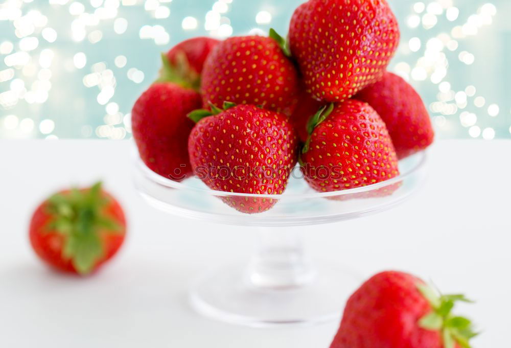 Similar – Image, Stock Photo Macaron And Strawberry Birthday Cake