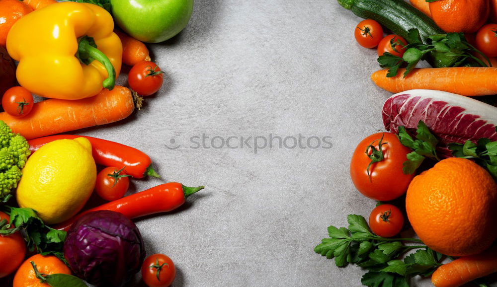 Similar – pieces of fresh vegetables