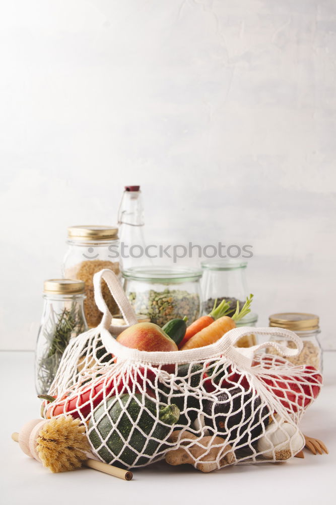 Similar – Image, Stock Photo Vegetable salad in a jar.