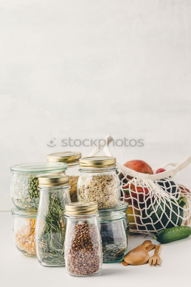 Similar – Image, Stock Photo Healthy breakfast in a glass