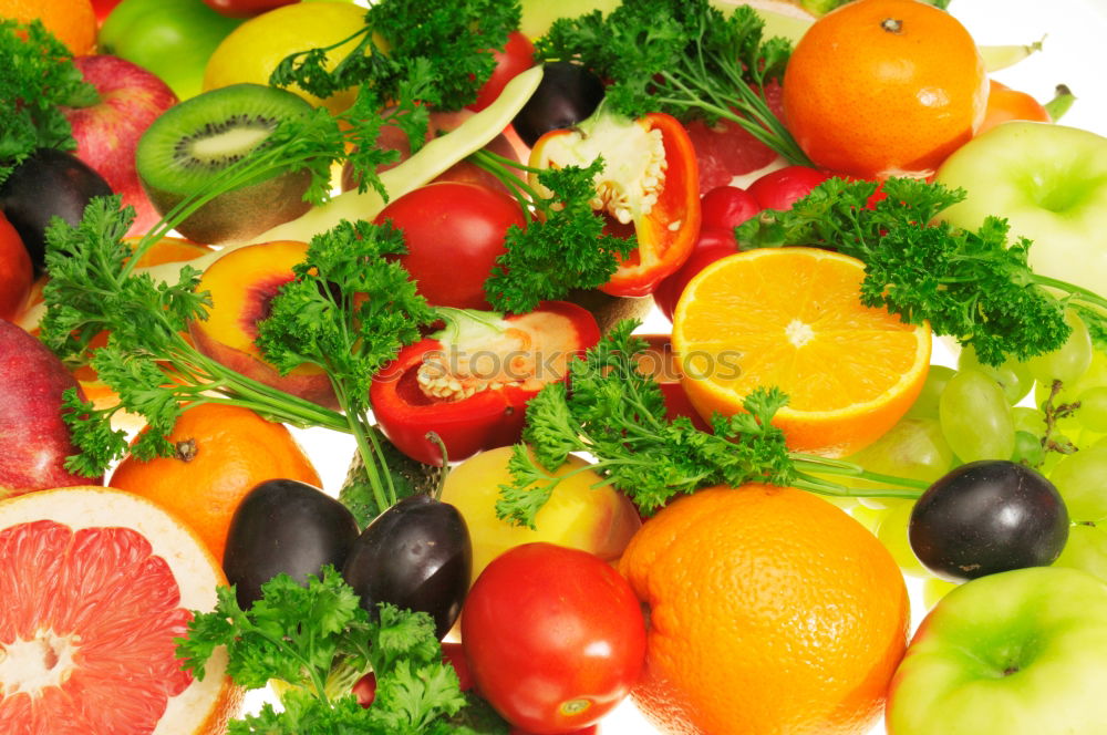 Similar – Image, Stock Photo Colourful summer salad with tomatoes