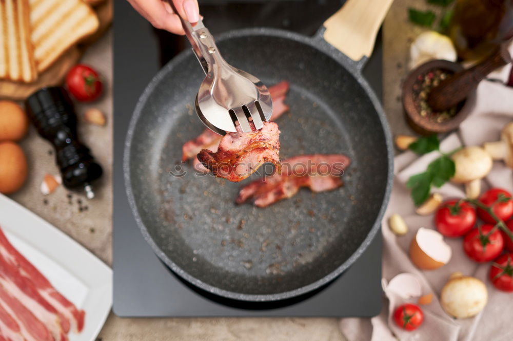 Similar – Image, Stock Photo Hip steak , medium fried with salsa sauce