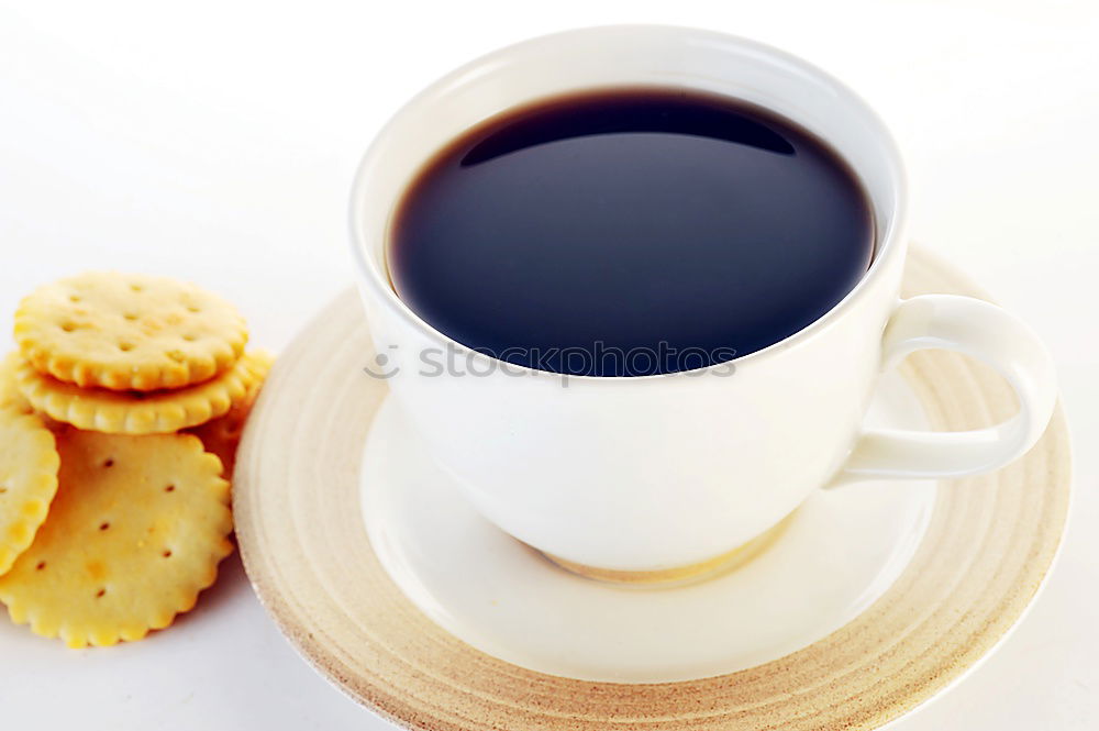 Similar – Image, Stock Photo A few books with cup of coffee and cookies on wooden floor